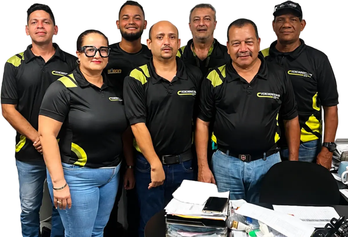 Equipo de trabajo de Veneindustrial: asesores técnicos, ventas y administración